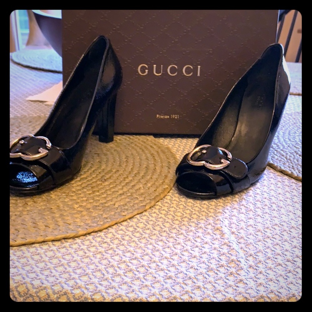 Gucci Peep Toe Pumps